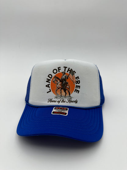 Land of the free trucker hat