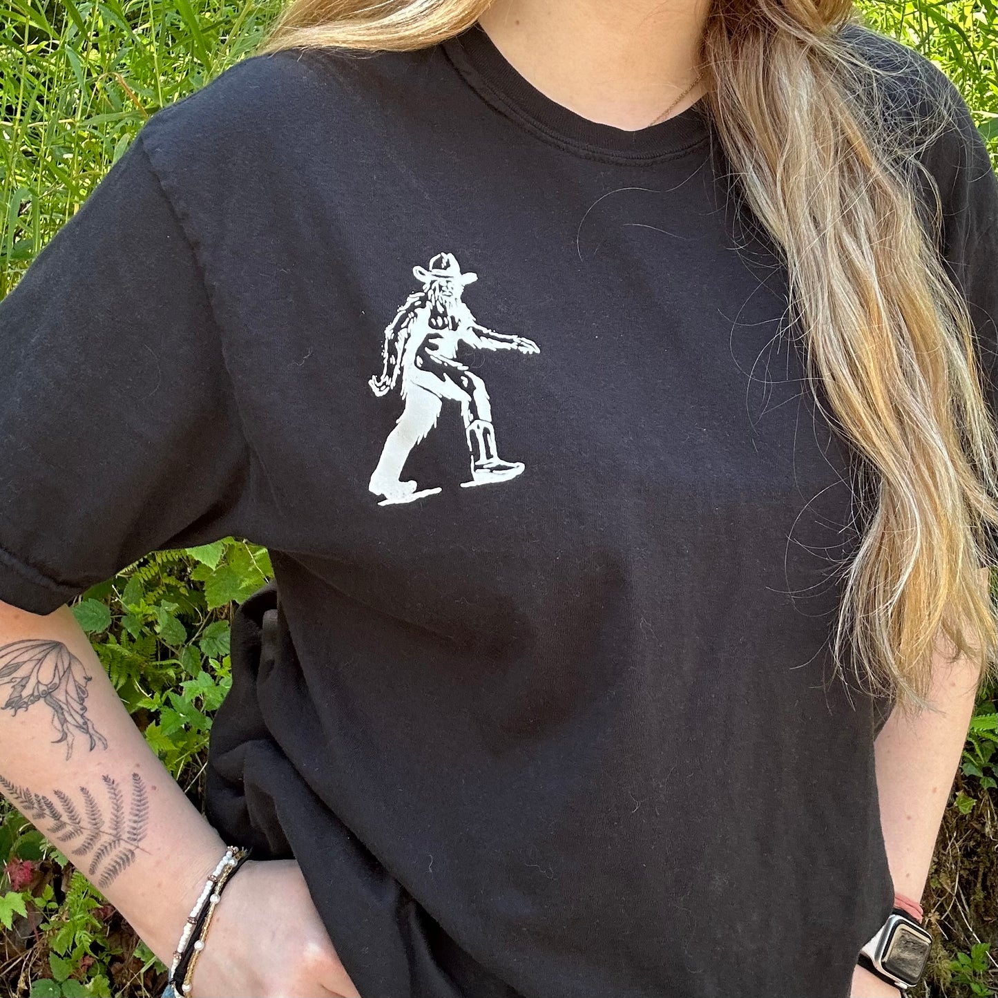 Cowboy Bigfoot western Tee