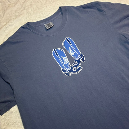 Blue Boots Comfort Colors tee | Western T-shirt