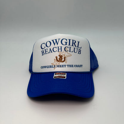 Cowgirl beach club trucker hat| coastal cowgirl hat