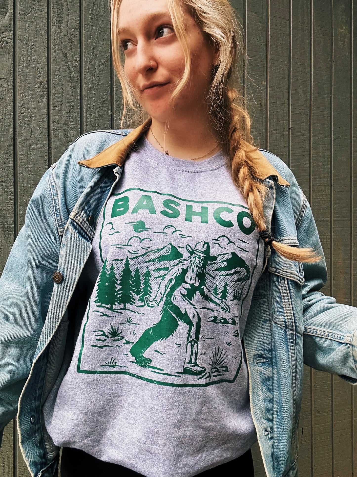 Cowboy Bigfoot western crewneck