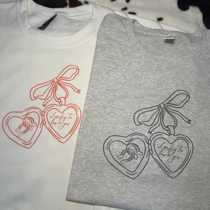 Love locket western tee | Western Valentines Shirt