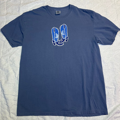 Blue Boots Comfort Colors tee | Western T-shirt