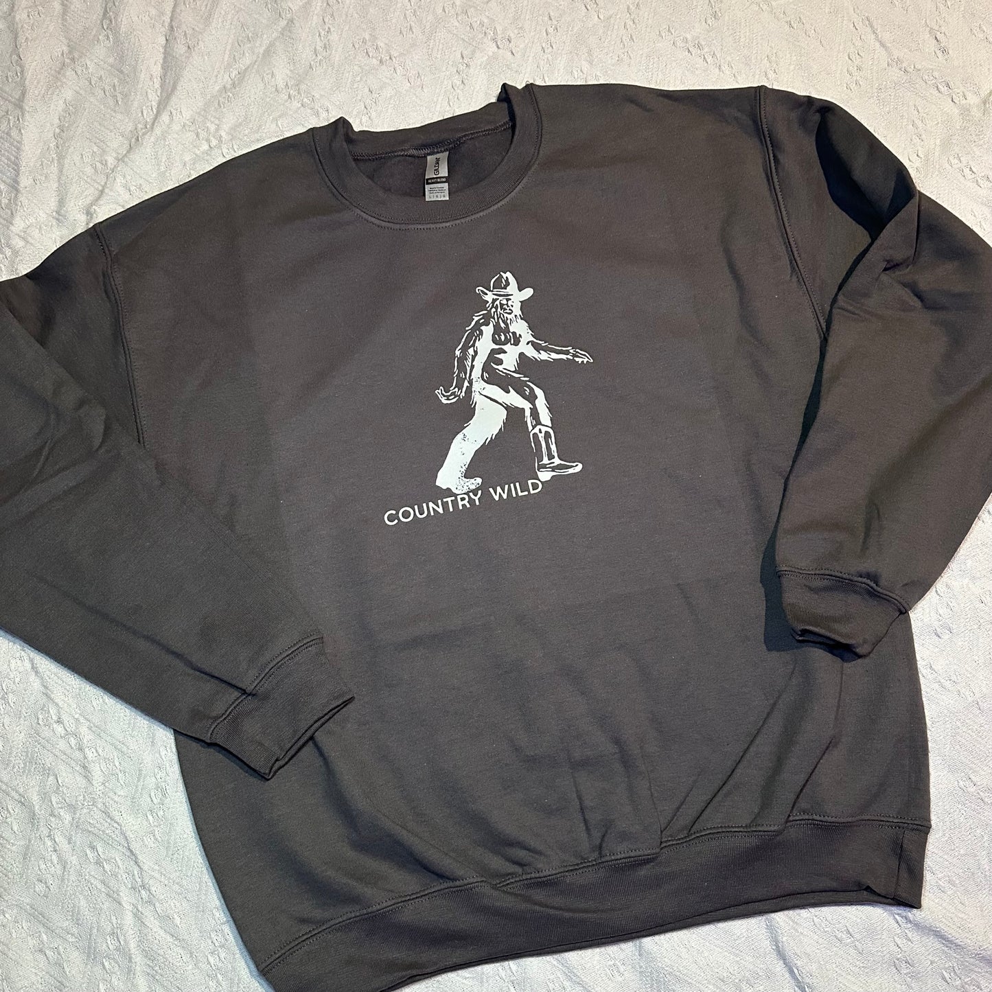 Cowboy Bigfoot western crewneck | cowboy crewneck