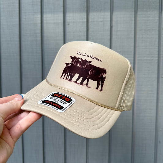 Thank a farmer trucker hat