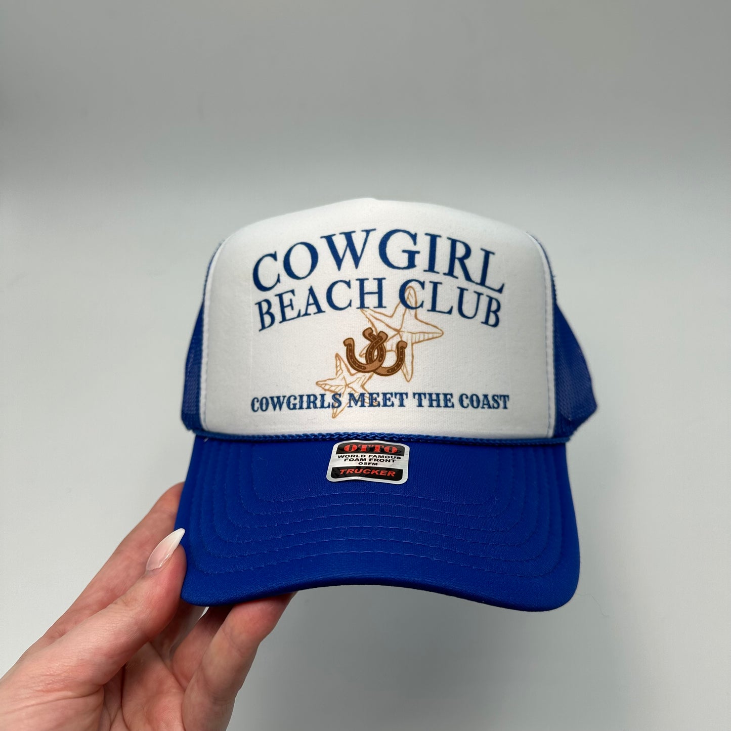 Cowgirl beach club trucker hat| coastal cowgirl hat