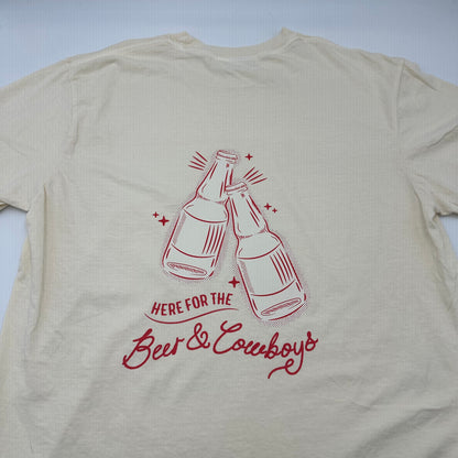 Here for the beer and cowboys light tee