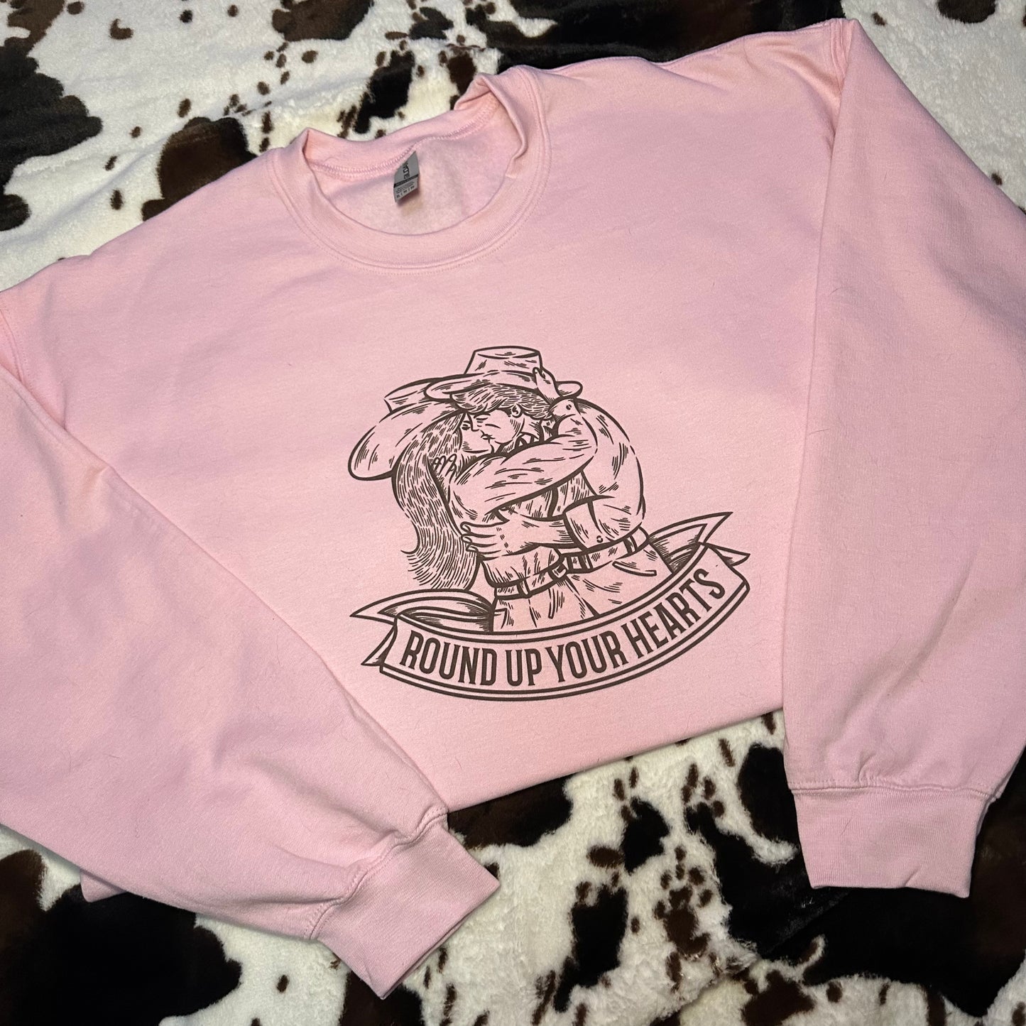 Round up your hearts valentines Crewneck