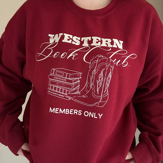 Western book club crewneck | western sweatshirt