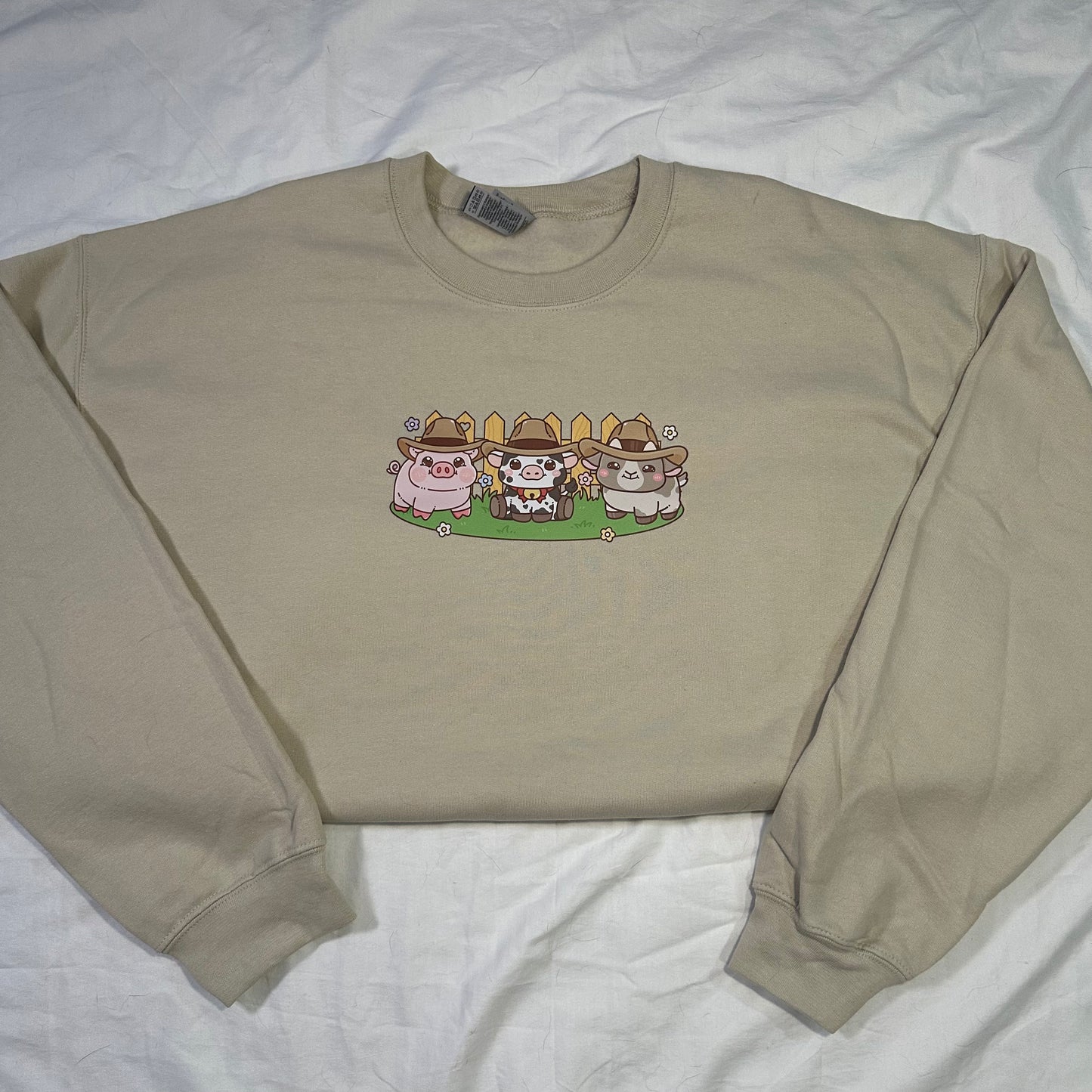 Cowboy Farm Animals Crewneck