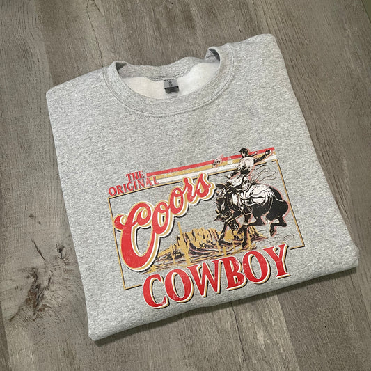 Coors cowboy crewneck sweatshirt