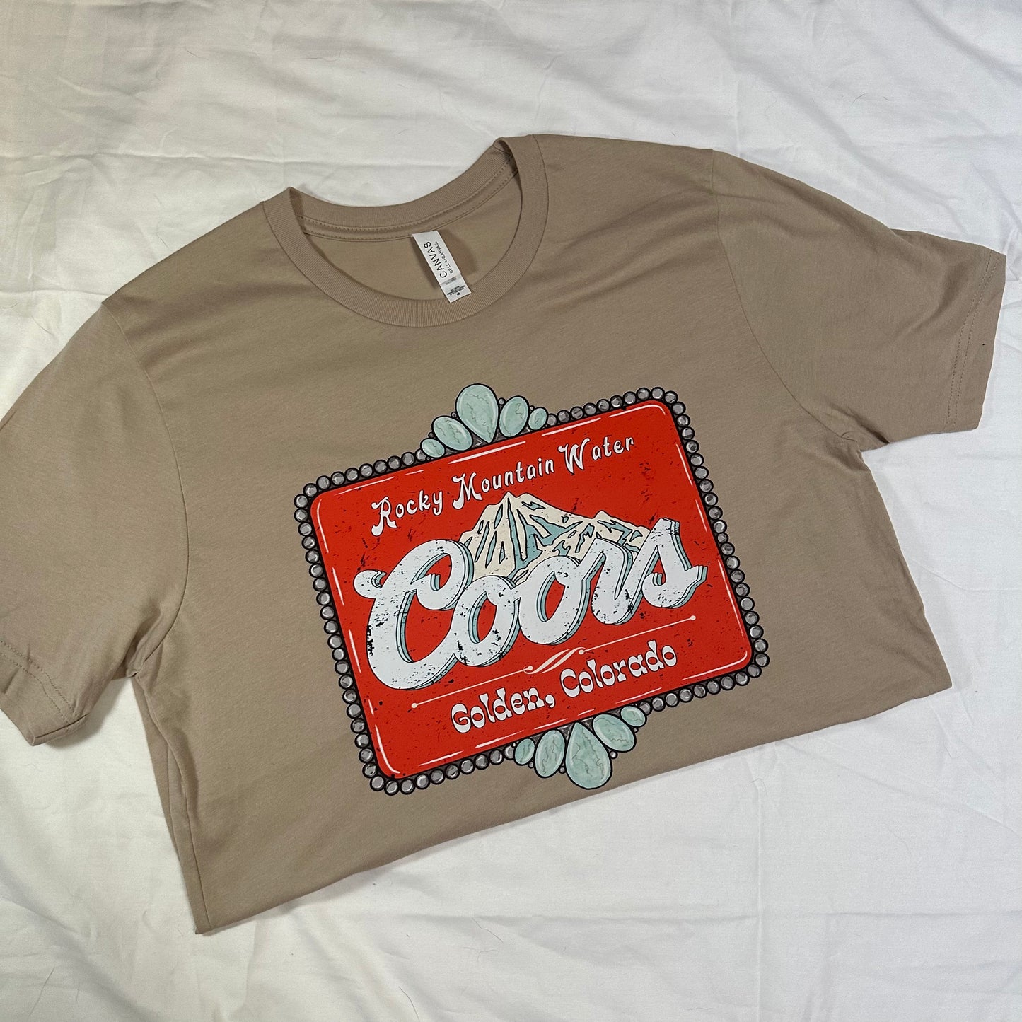 Red Turquoise Coors Tee shirt