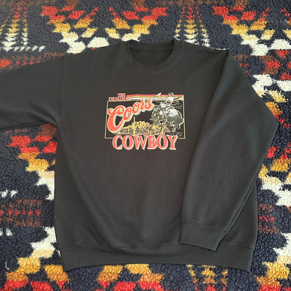 Coors cowboy crewneck sweatshirt