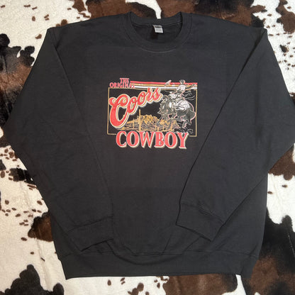 Coors cowboy crewneck sweatshirt