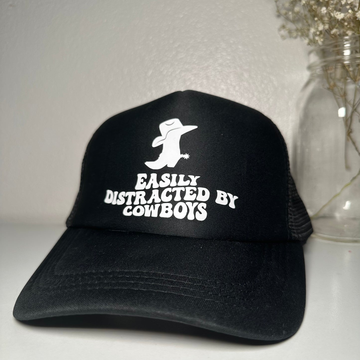 Easily Distracted by Cowboys Trucker Hats