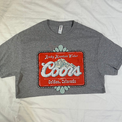 Red Turquoise Coors Tee shirt