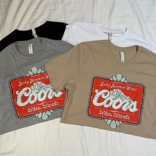 Red Turquoise Coors Tee shirt