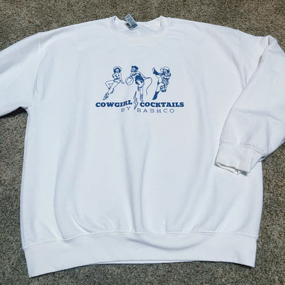 Coastal cowgirl cocktails crewneck